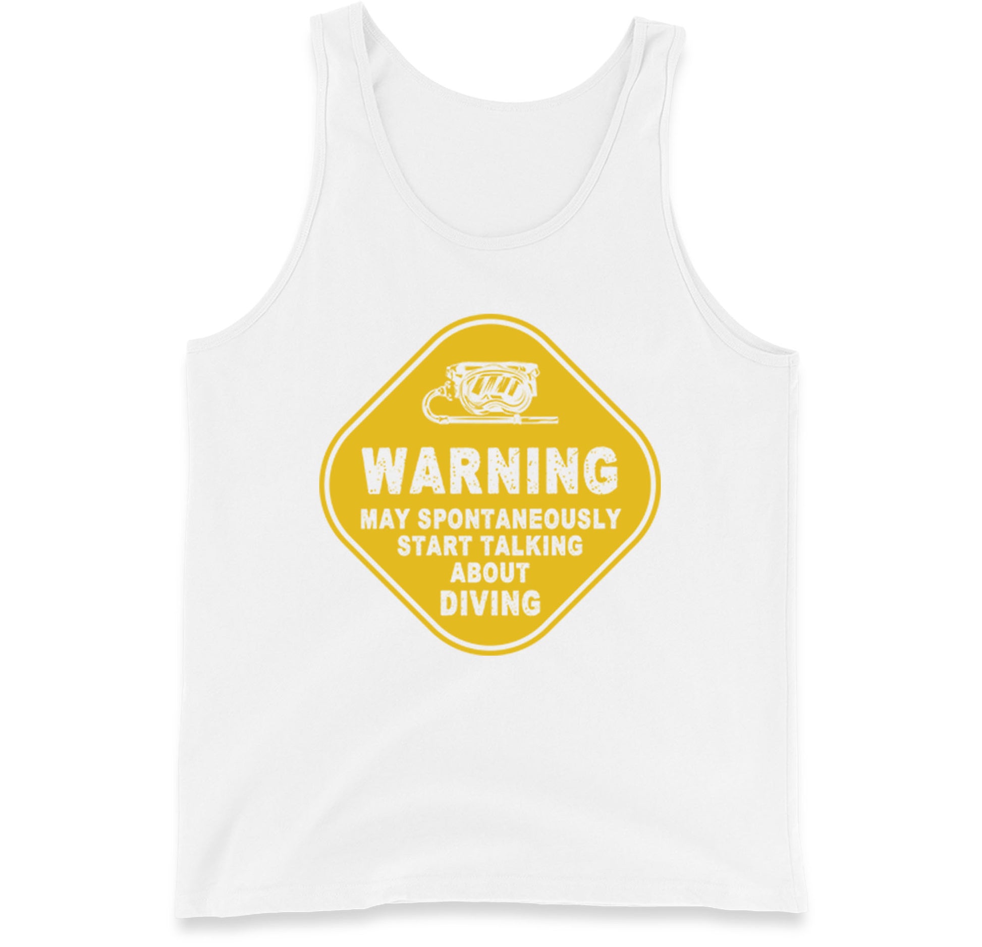 warning diving tank top