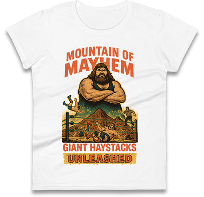 Giant Haystacks Ladies T Shirt