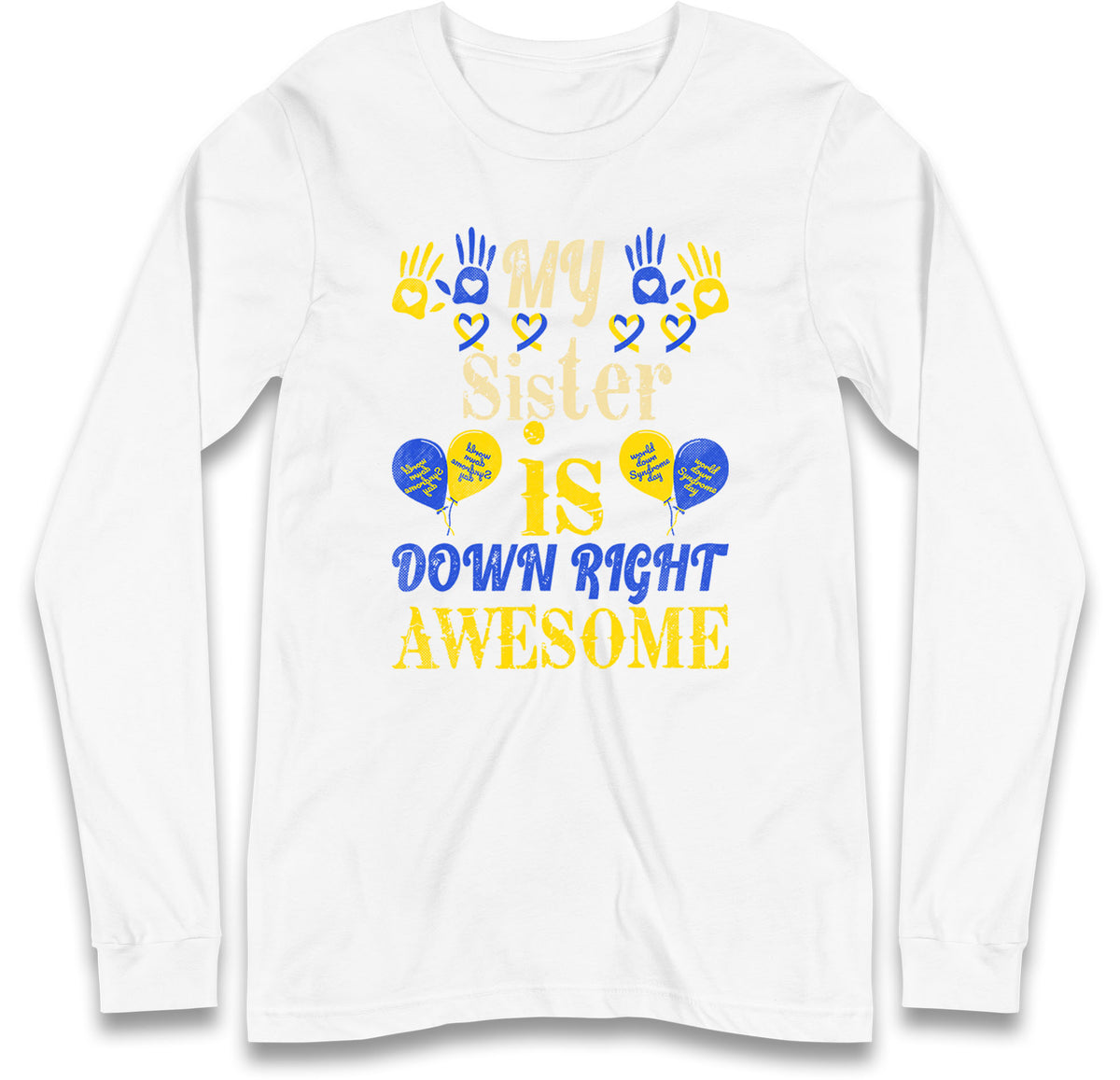 world down syndrome day long sleeve t shirt