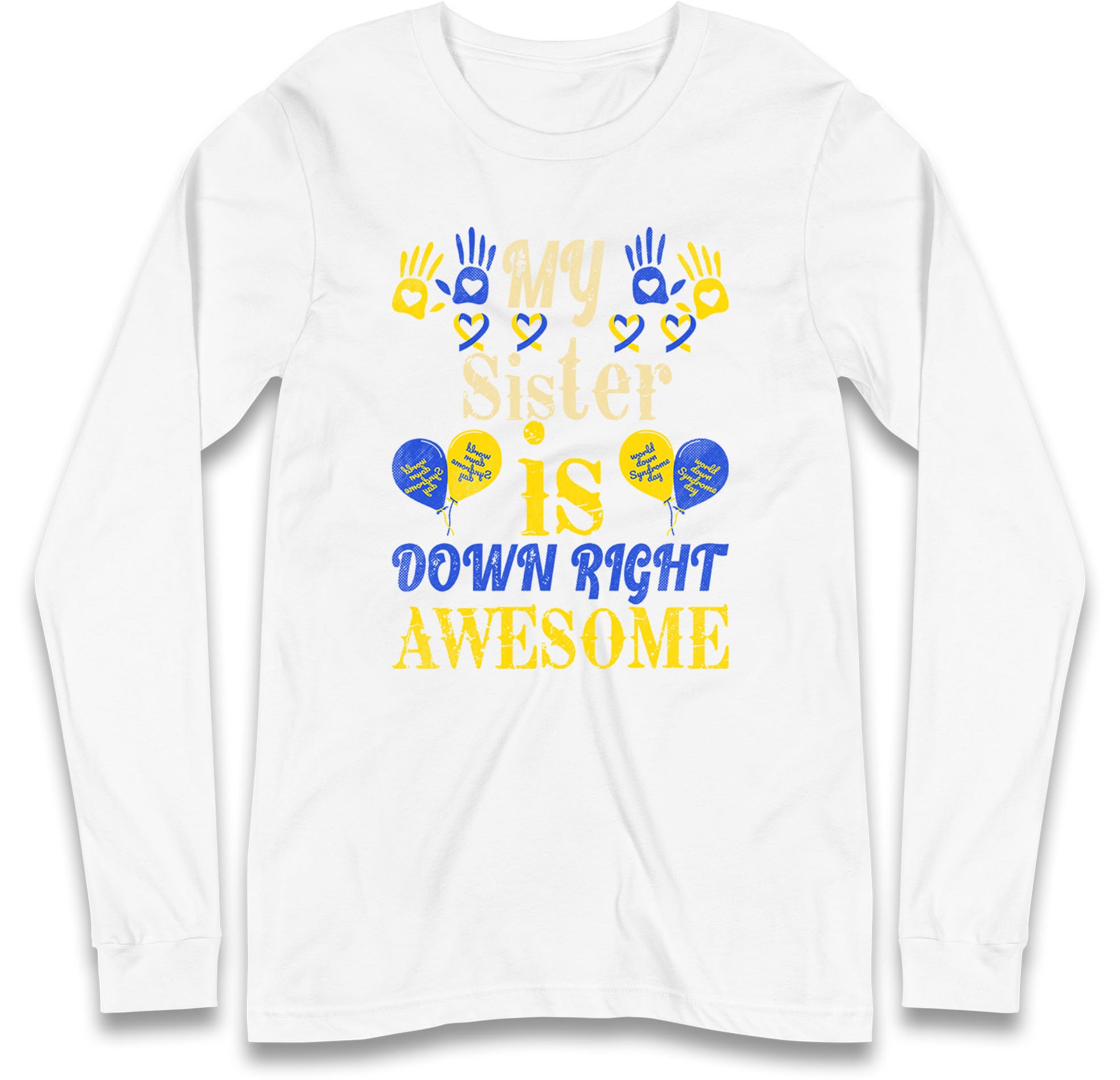 world down syndrome day long sleeve t shirt
