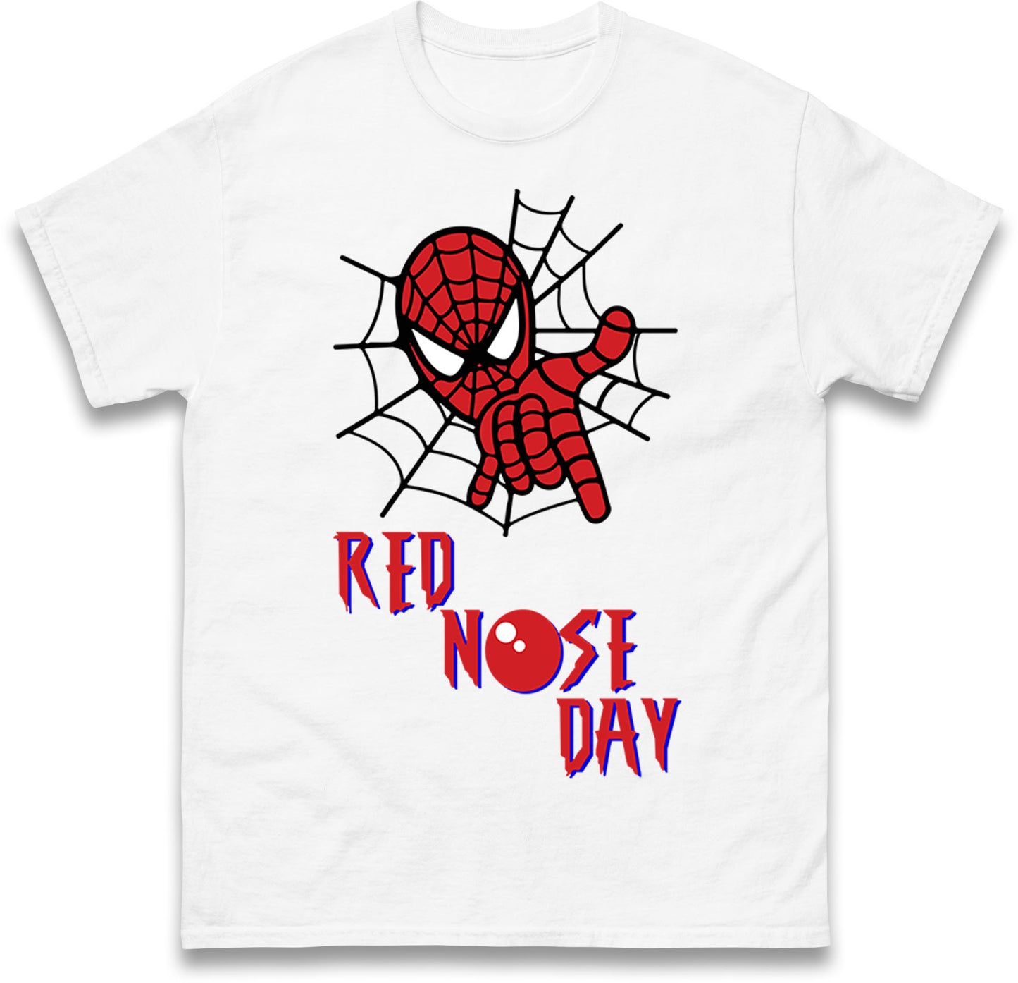 Spider Man Red Nose Day T Shirt