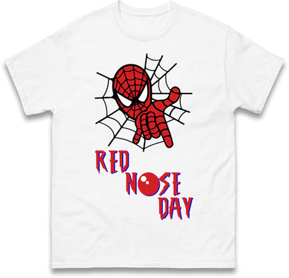 Spider Man Red Nose Day T Shirt
