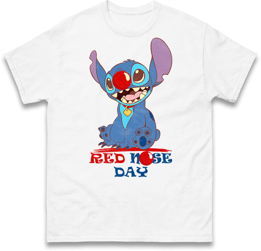 stitch red nose day t shirt
