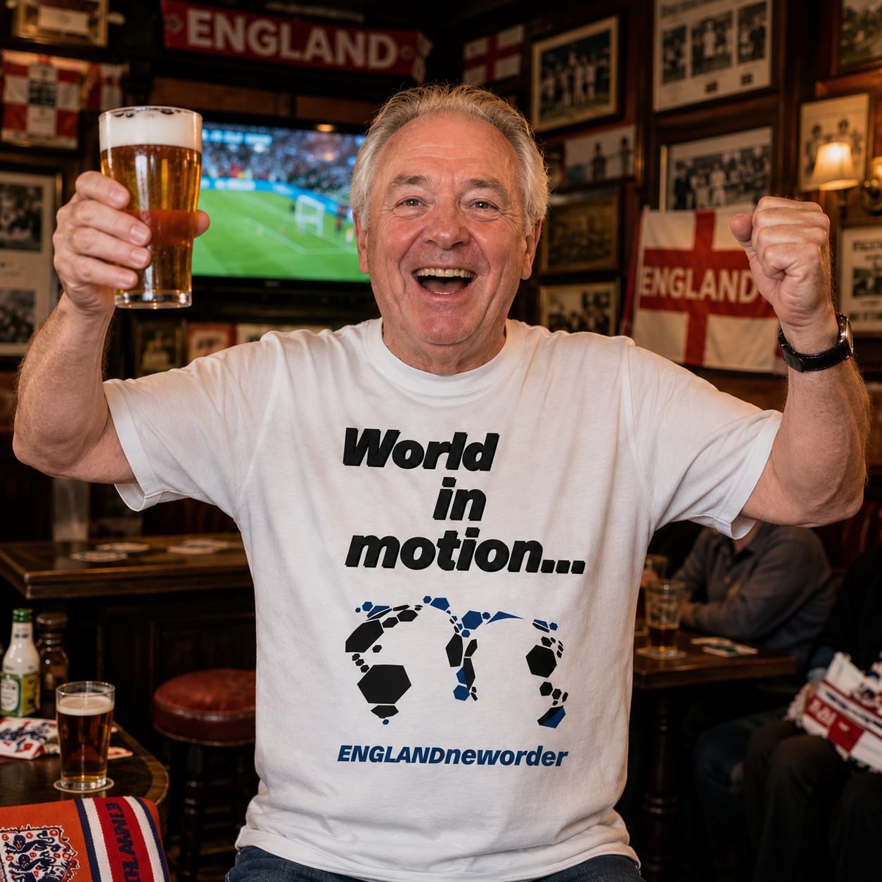 World in Motion England New Order T Shirt