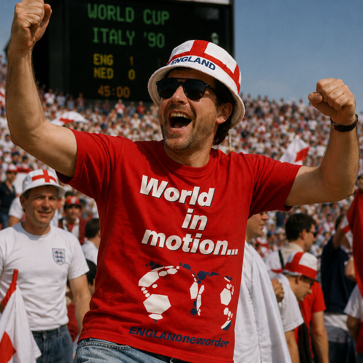 World in Motion England New Order T Shirt