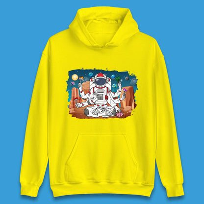 Meditating Astronaut Yoga Unisex Hoodie