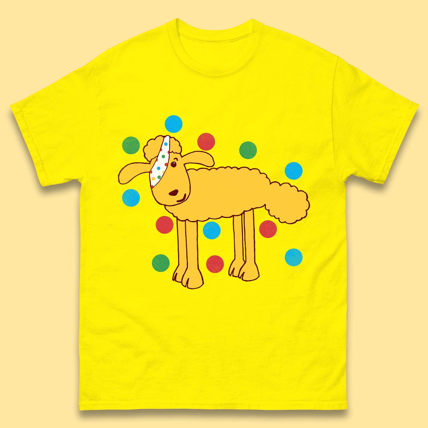 Spotty Pudsey Sheep Children In Need Dotty Spot Charity Raising Pudsey Sheep Mens Tee Top