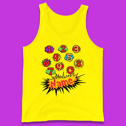 Personalised Number Day Tank Top