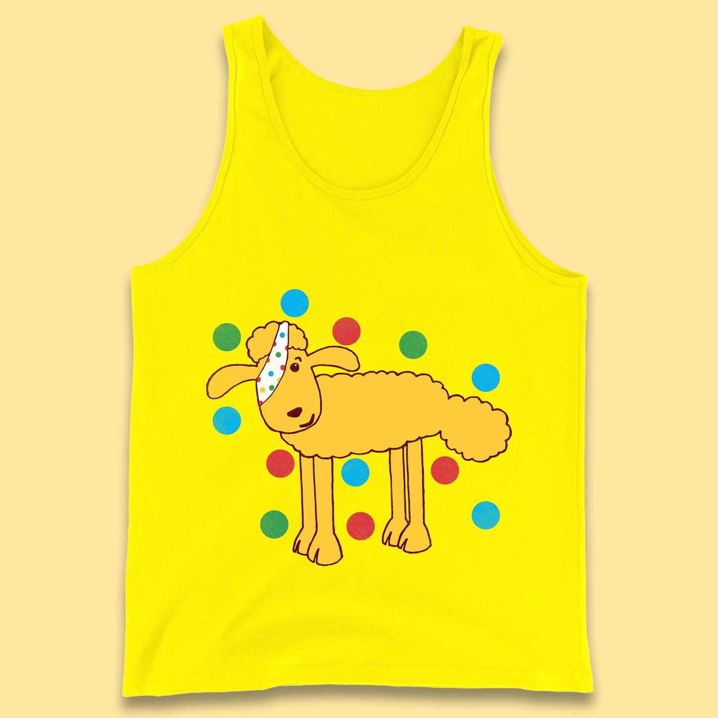 Spotty Pudsey Sheep Children In Need Dotty Spot Charity Raising Pudsey Sheep Tank Top
