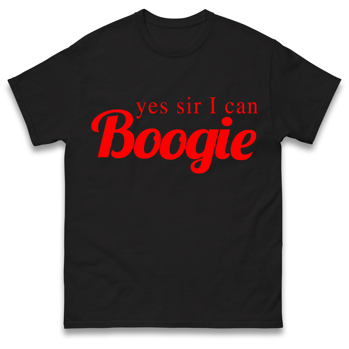 Yes Sir I Can Boogie T-Shirt Retro 70s 80s Disco Dancing Top Vintage T-Shirt