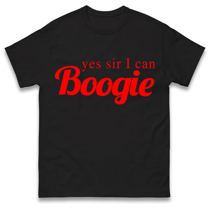 Yes Sir I Can Boogie T-Shirt Retro 70s 80s Disco Dancing Top Vintage T-Shirt