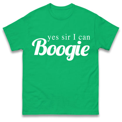 Yes Sir I Can Boogie T-Shirt Retro 70s 80s Disco Dancing Top Vintage T-Shirt
