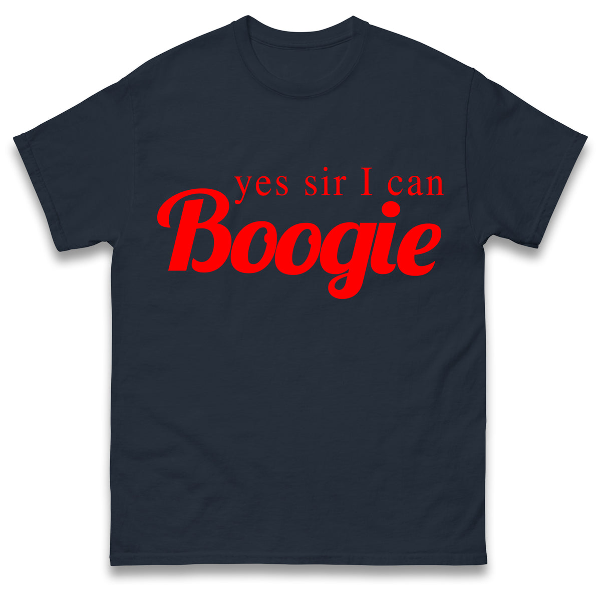Yes Sir I Can Boogie T-Shirt Retro 70s 80s Disco Dancing Top Vintage T-Shirt