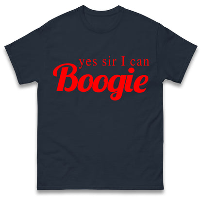 Yes Sir I Can Boogie T-Shirt Retro 70s 80s Disco Dancing Top Vintage T-Shirt