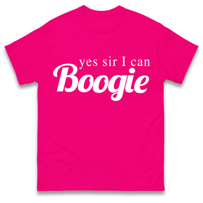 Yes Sir I Can Boogie T-Shirt Retro 70s 80s Disco Dancing Top Vintage T-Shirt