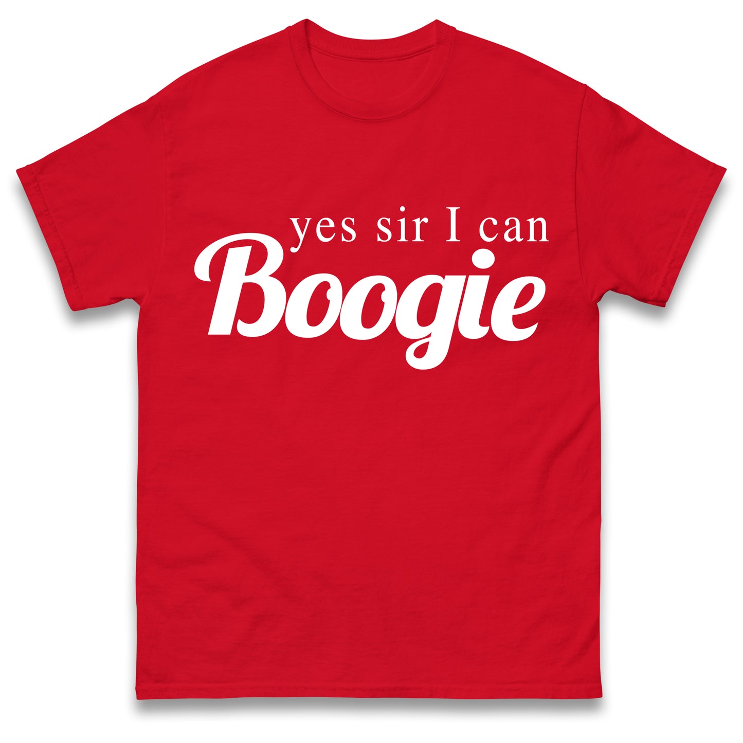 Yes Sir I Can Boogie T-Shirt Retro 70s 80s Disco Dancing Top Vintage T-Shirt