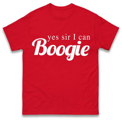 Yes Sir I Can Boogie T-Shirt Retro 70s 80s Disco Dancing Top Vintage T-Shirt