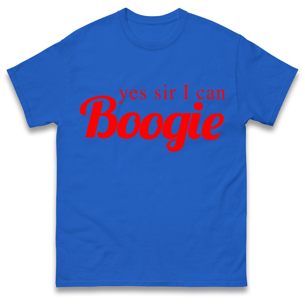 Yes Sir I Can Boogie T-Shirt Retro 70s 80s Disco Dancing Top Vintage T-Shirt