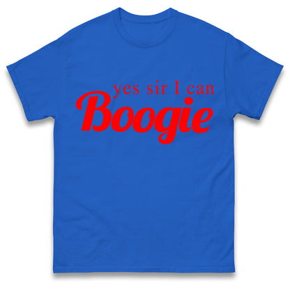 Yes Sir I Can Boogie T-Shirt Retro 70s 80s Disco Dancing Top Vintage T-Shirt