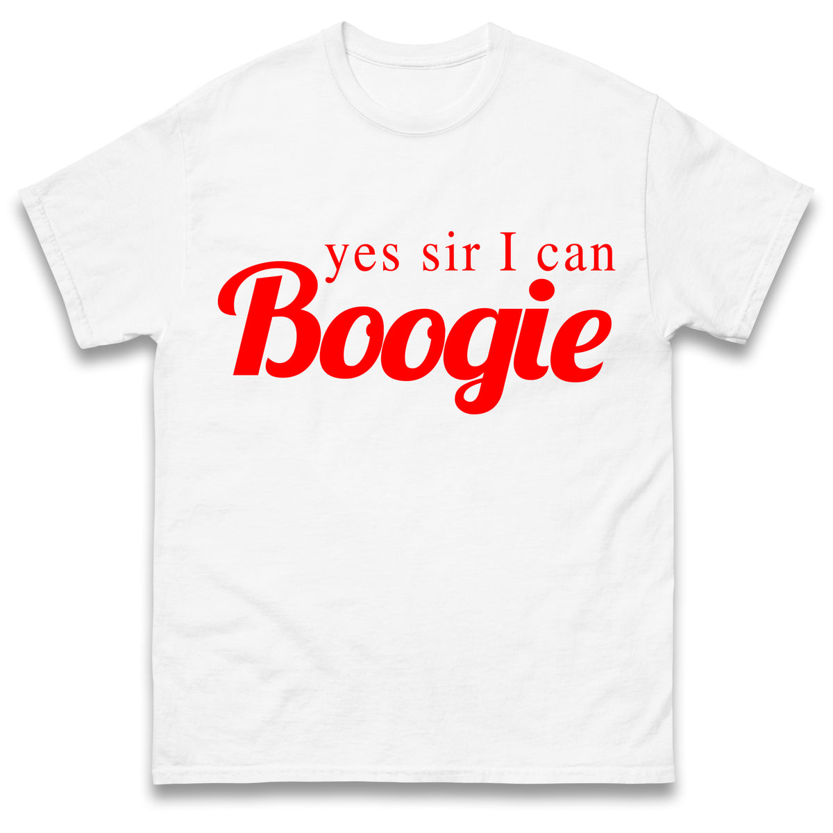 Yes Sir I Can Boogie T-Shirt Retro 70s 80s Disco Dancing Top Vintage T-Shirt