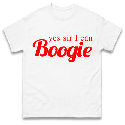 Yes Sir I Can Boogie T-Shirt Retro 70s 80s Disco Dancing Top Vintage T-Shirt