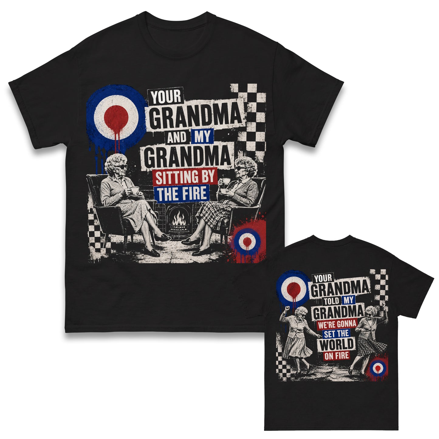 Ocean Colour Scene Your Grandma and My Grandma Sitting By The Fire T Shirt