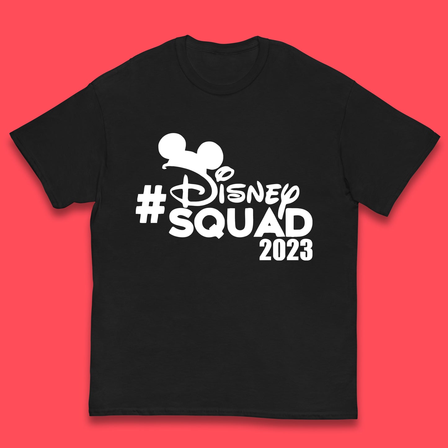 Disney Squad 2023 Mickey Mouse Minnie Mouse Cartoon Festive Disneyland Trip Kids T Shirt