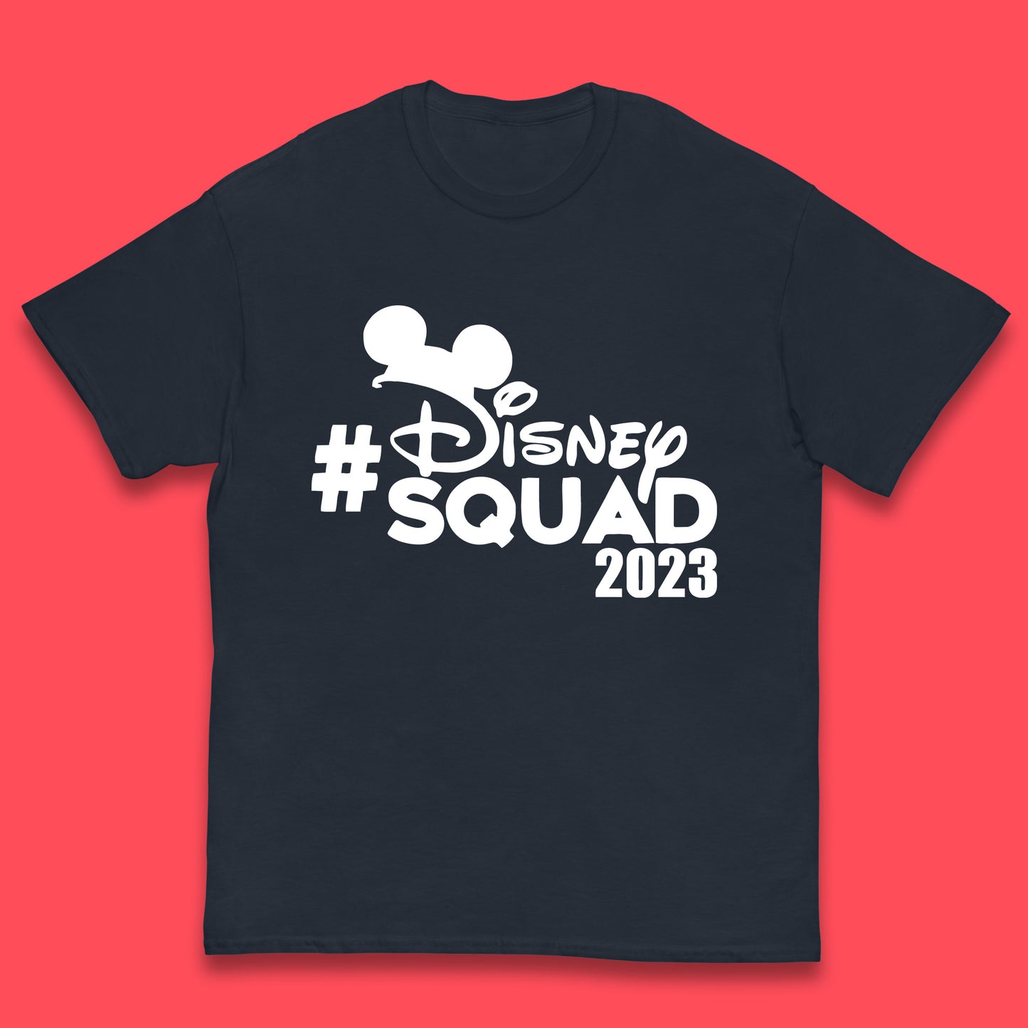 Disney Squad 2023 Mickey Mouse Minnie Mouse Cartoon Festive Disneyland Trip Kids T Shirt