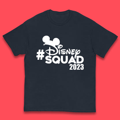 Disney Squad 2023 Mickey Mouse Minnie Mouse Cartoon Festive Disneyland Trip Kids T Shirt