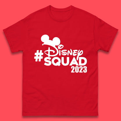 Disney Squad 2023 Mickey Mouse Minnie Mouse Cartoon Festive Disneyland Trip Vacations Mens Tee Top