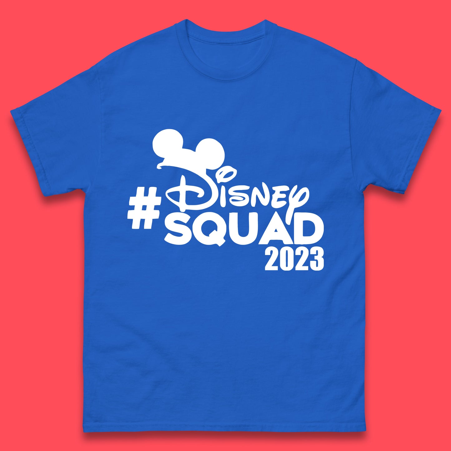 Disney Squad 2023 Mickey Mouse Minnie Mouse Cartoon Festive Disneyland Trip Vacations Mens Tee Top