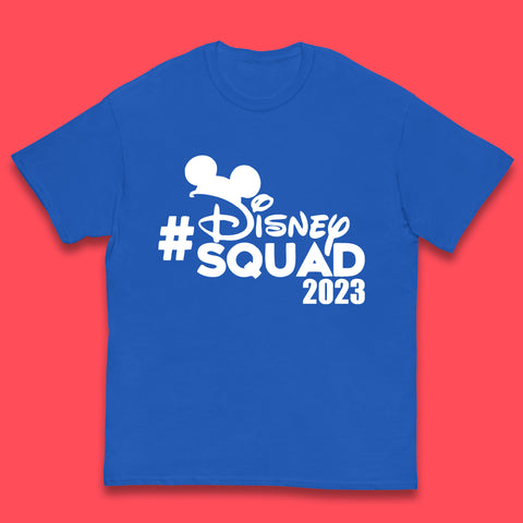 Disney Squad 2023 Mickey Mouse Minnie Mouse Cartoon Festive Disneyland Trip Kids T Shirt