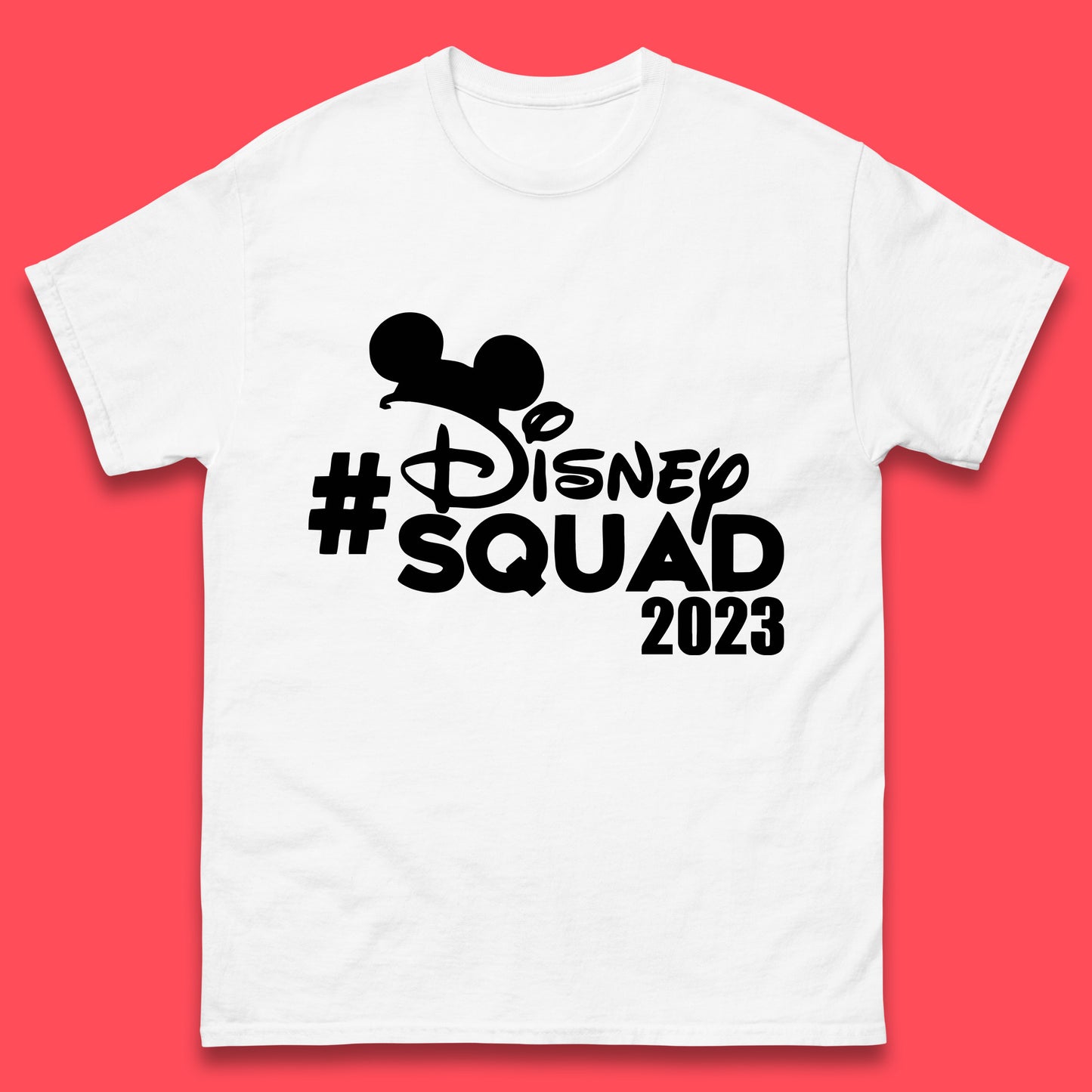 Disney Squad 2023 Mickey Mouse Minnie Mouse Cartoon Festive Disneyland Trip Vacations Mens Tee Top