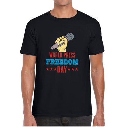 World Press Freedom Day Tribute To Journalism Journalists Human Rights Press Day Mens Tee Top