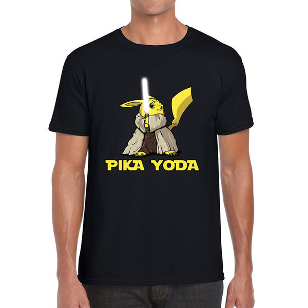 Pika Yoda Pikachu As Master Yoda Jedi Pokémon Star Wars Parody Jedi Pika Star Wars Day 46th Anniversary Mens Tee Top