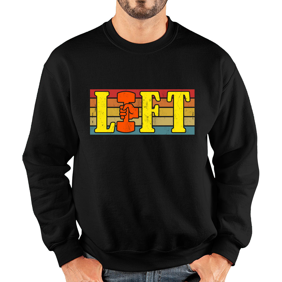 Lift Gym Bodybuilding Training Workout Exercise Weight Lifting Dumbells Fitness Unisex Sweatshirt