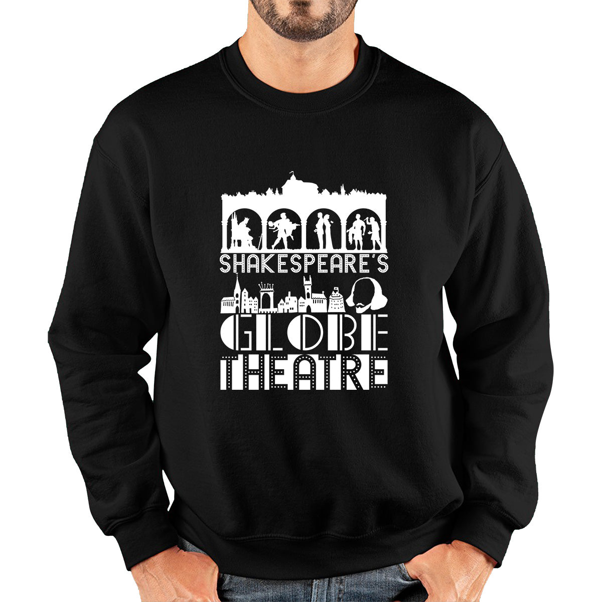 William Shakespeare's English Playwright, Poet And Actor National Shakespeare Day Unisex Sweatshirt