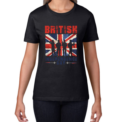 British Independence Day UK Flag 1st Of May Independence Day British Country Love Patriotism Great Britain Womens Tee Top