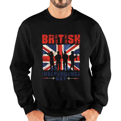 British Independence Day UK Flag 1st Of May Independence Day British Country Love Patriotism Great Britain Unisex Sweatshirt