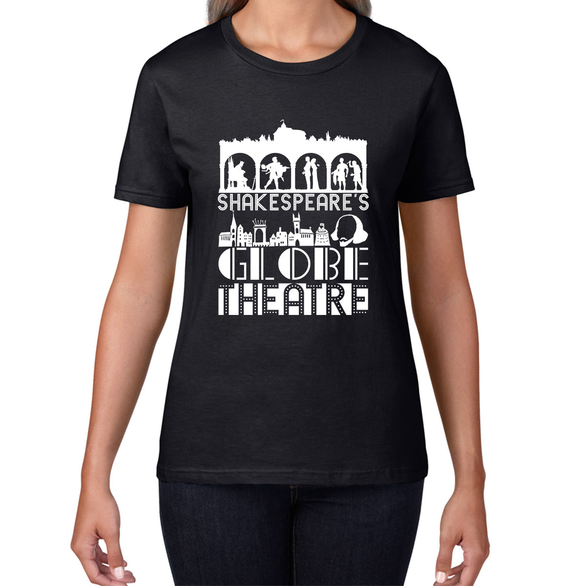 William Shakespeare's English Playwright, Poet And Actor National Shakespeare Day Womens Tee Top