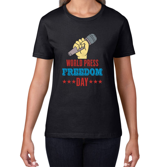 World Press Freedom Day Tribute To Journalism Journalists Human Rights Press Day Womens Tee Top