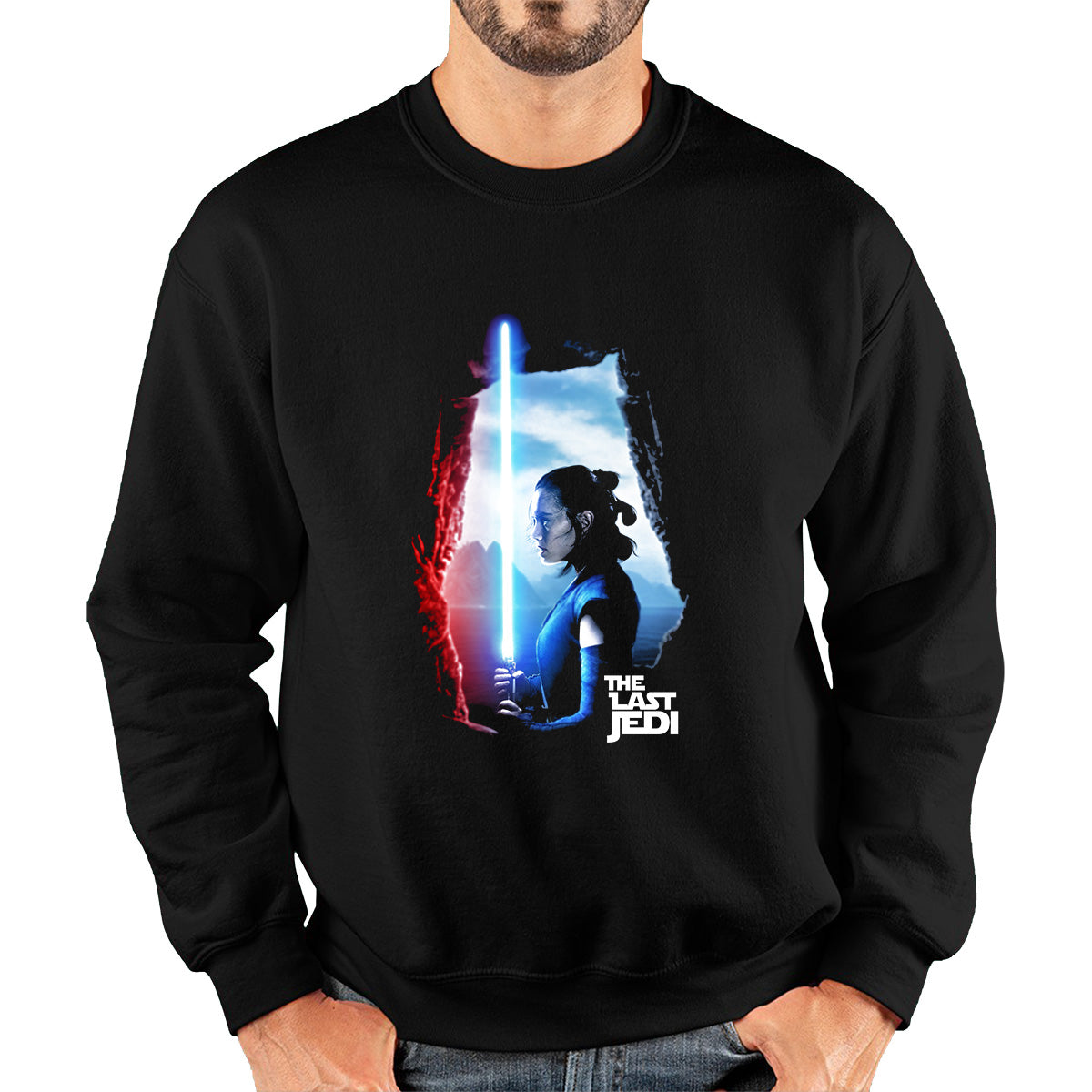 The Last Jedi Star Wars Rey Lightsaber Rey Skywalker Disney Star Wars Day 46th Anniversary Female Jedi Master Unisex Sweatshirt
