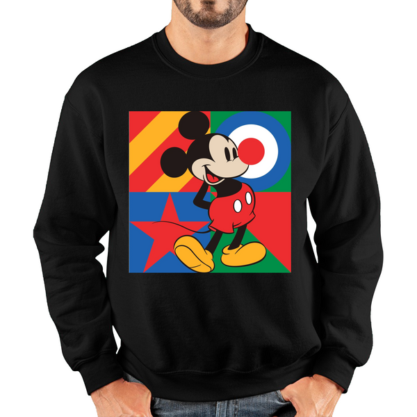 Mickey Mouse Disney Red Nose Day Adult Sweatshirt. 50% Goes To Charity