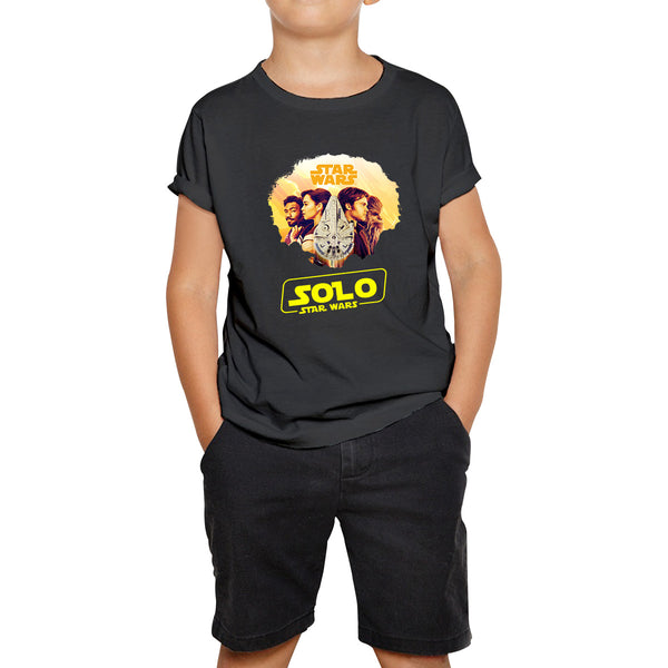 Star Wars Solo Chewie Lando Qira Characters Solo A Star Wars Story Sci-fi Action Adventure Movie Galaxy's Edge Trip Kids T Shirt