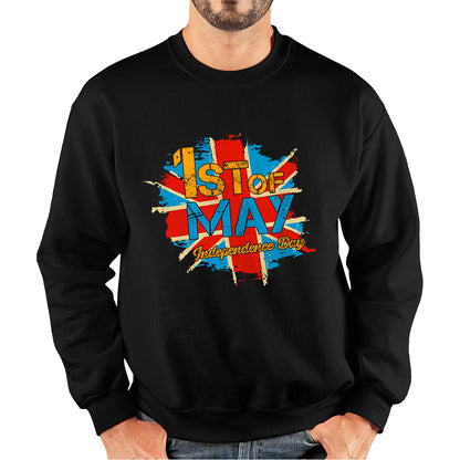 1st Of May Independence Day British Flag UK Independence Day Country Love Patriotism Great Britain Union Jack Unisex Sweatshirt