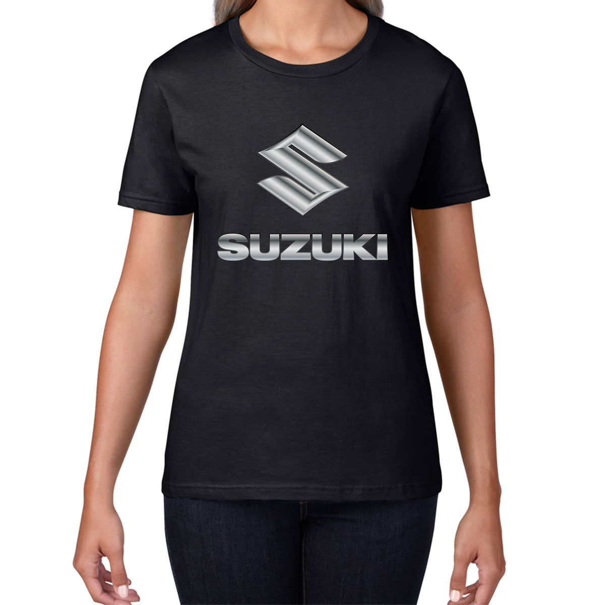 Suzuki Motorcycle Logo Dynamic Riding Suzuki Motorsports Suzuki Motorcycle Motocross Bike Racing Womens Tee Top