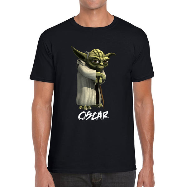 Personalized Yoda May The 4th Be With You Green Humanoid Alien Star Wars Day Disney Star Wars 46th Anniversary Mens Tee Top