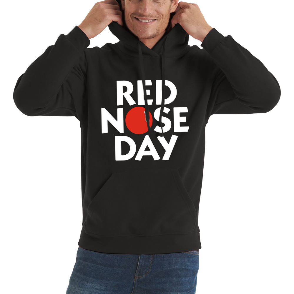 Red Nose Day Adult Hoodie. 50% Goes To Charity