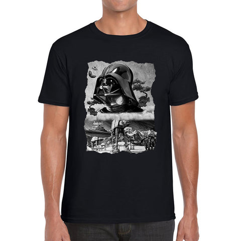 The Force Is Strong With This One Vintage Poster Graphic Movie Series Mens Tee Top