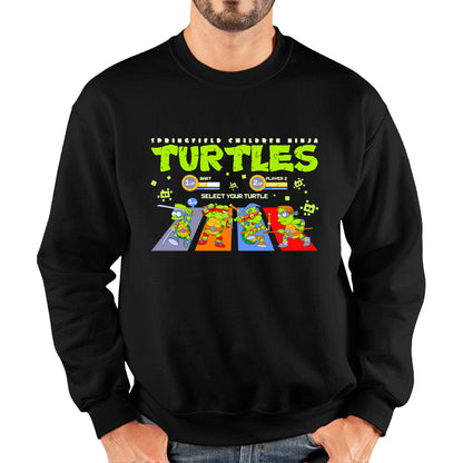 Springfield Children Green Turtles Select Your Turtle Cartoon Spoof Lovers Gift Unisex Sweatshirt